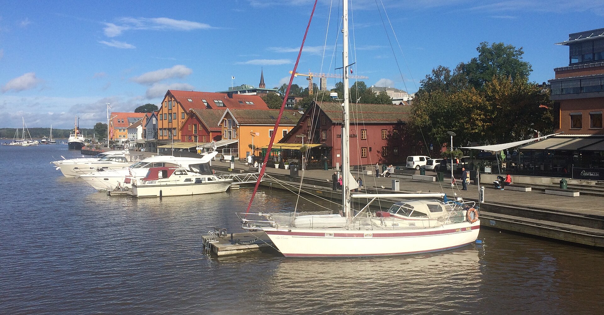 Tønsberg brygge sett fra havnen